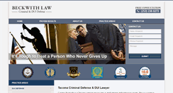 Desktop Screenshot of beckwithlawgroup.com